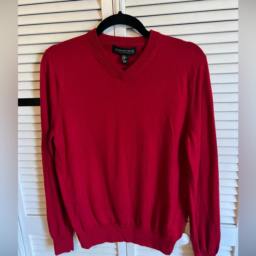 Harrison Davis 100% Fine Merino Men’s Wool Sweater Size Medium